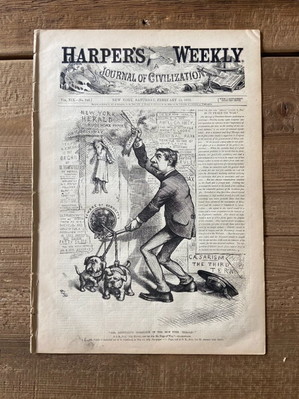 Thomas Nast, Harper's Weekly, Woodcut Engraving